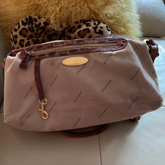 Brahmin Flaire Pecan Melbourne Shoulder/Satchel Handbag - Picture 6 of 14